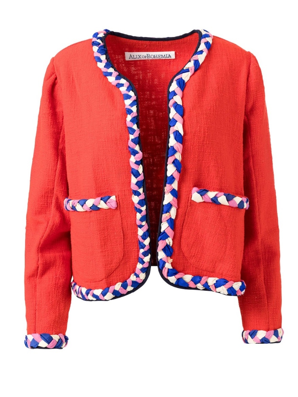 Alix of Bohemia Women’s Marilou Jacket Open Front Hand Braided Boho Eclectic